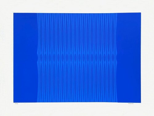 Composition cinétique bleu von Miodrag Dordevic, Druck kaufen auf Singulart