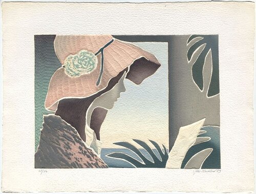 Jeune fille à la fenêtre di Jan Znosko, Stampa in vendita su Singulart