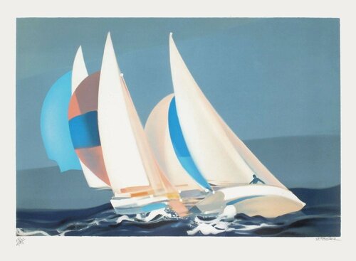 Régate by Alfred Defossez, Print for Sale on Singulart