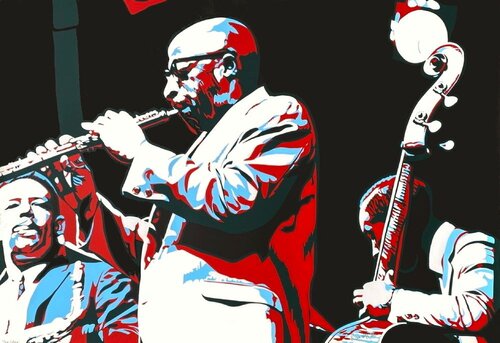 Yusef Lateef von Bernard Rancillac, Druck kaufen auf Singulart