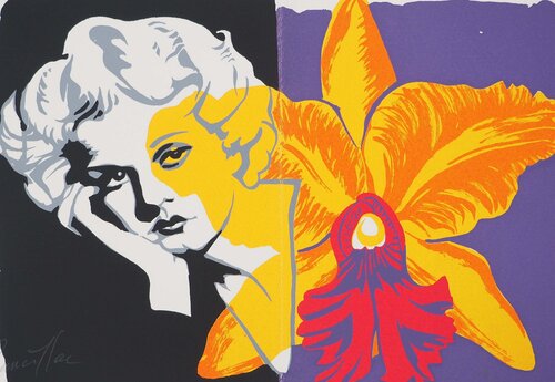 Jean Harlow à la fleur di Bernard Rancillac, Stampa in vendita su Singulart