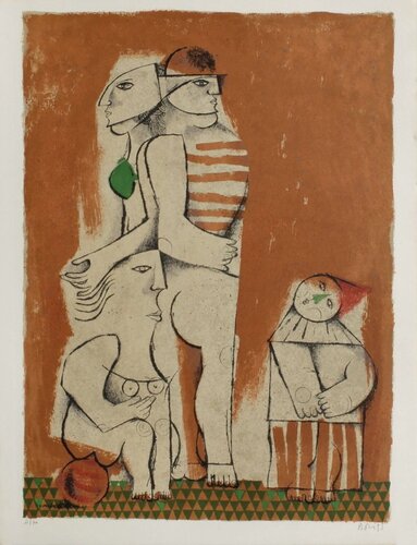 Les saltimbanques - les malabars by Samy Briss, Print for Sale on Singulart