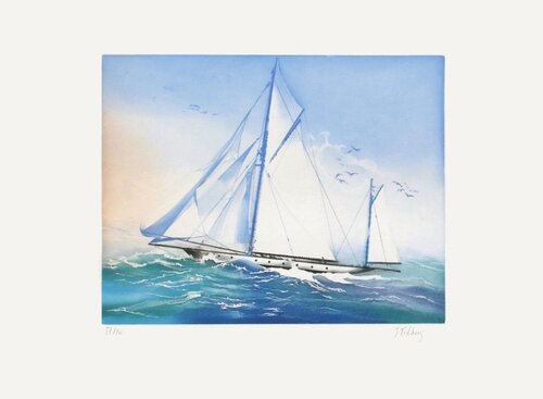 Le Ketch di Jacques Fielding, Stampa in vendita su Singulart