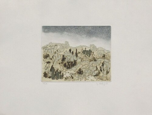 Les Alpilles II von Yannick Ballif, Druck kaufen auf Singulart