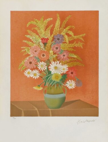 Vase de fleurs di Jean Kwiatkowski, Stampa in vendita su Singulart