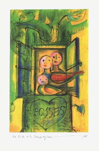 Fosses la ville à la campagne II van FRANÇOIS André, Afdruk te koop op Singulart