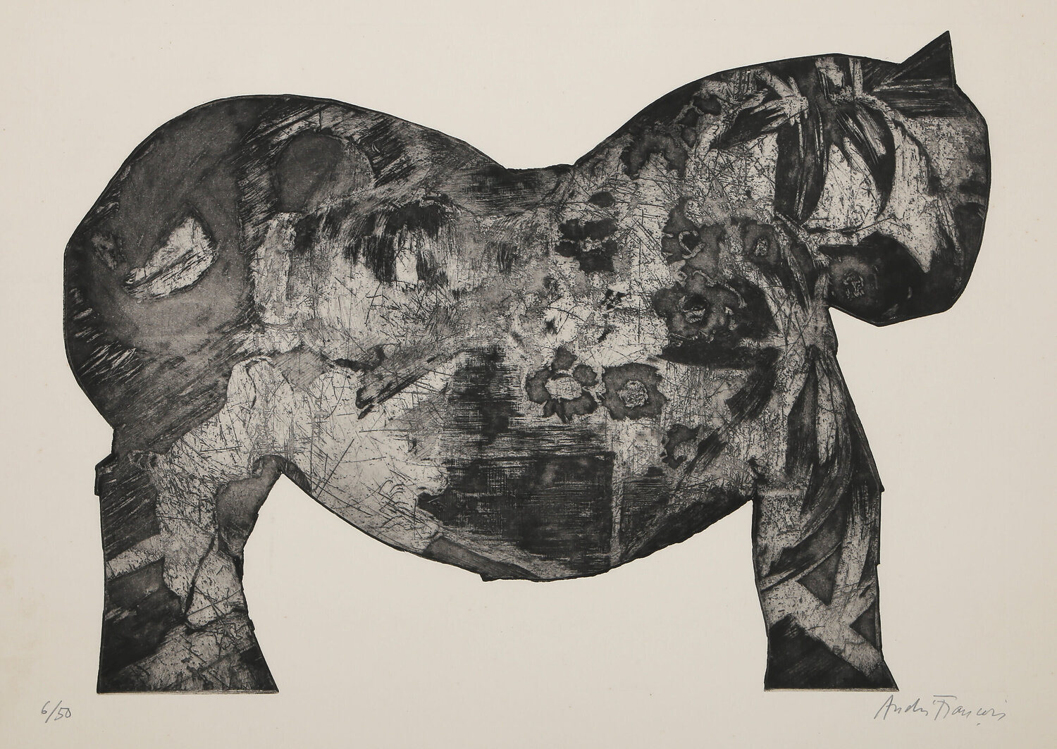 Cheval Noir FRANÇOIS André Afdruk te koop