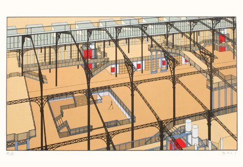 La Villette III von Alberto Bali, Druck kaufen auf Singulart