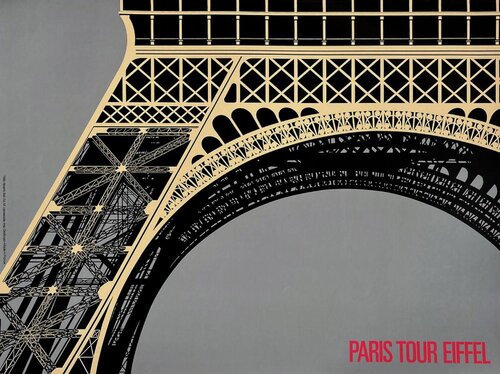 Paris Tour Eiffel (in grey) von Alberto Bali, Druck kaufen auf Singulart