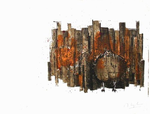 La chouette by Maurice Legendre, Print for Sale on Singulart