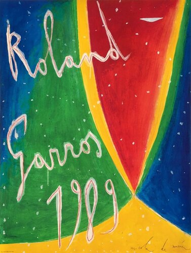 1989 - Nicola de Maria von ROLAND-GARROS Affiches officielles, Druck kaufen auf Singulart