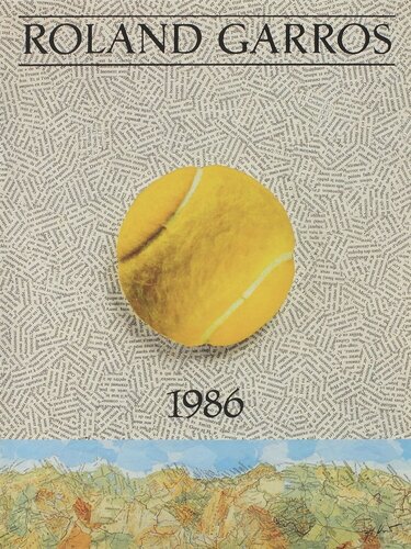 1986 - Jiří Kolář von ROLAND-GARROS Affiches officielles, Druck kaufen auf Singulart