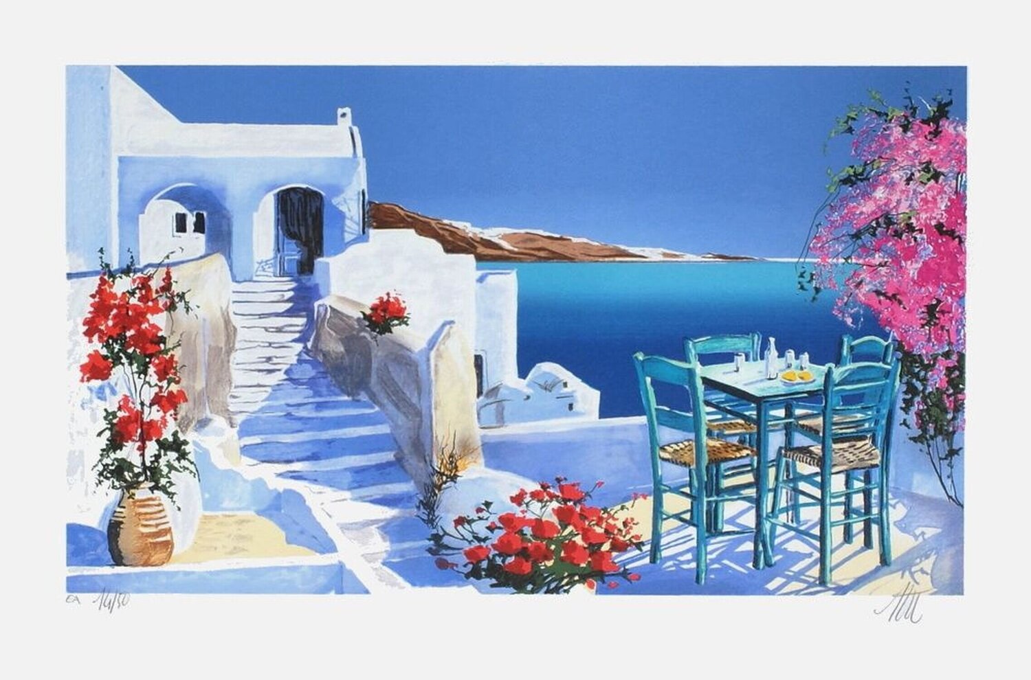 Grèce - un petit coin de paradis André Bongibault Druck zu verkaufen