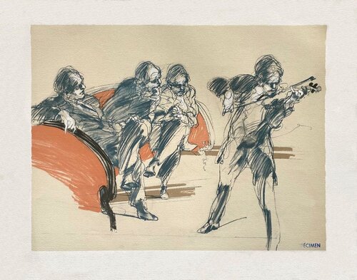 Le concours van Claude Weisbuch, Afdruk te koop op Singulart