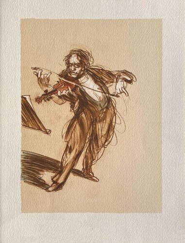 Violon solo II van Claude Weisbuch, Afdruk te koop op Singulart