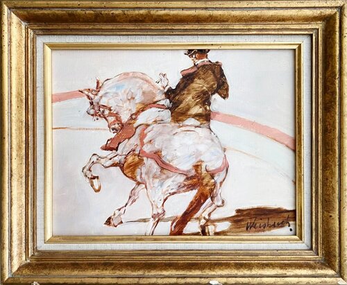 L’écuyer du cirque di Claude Weisbuch, Pittura in vendita su Singulart