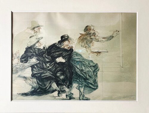Hommage à Rembrandt von Claude Weisbuch, Druck kaufen auf Singulart