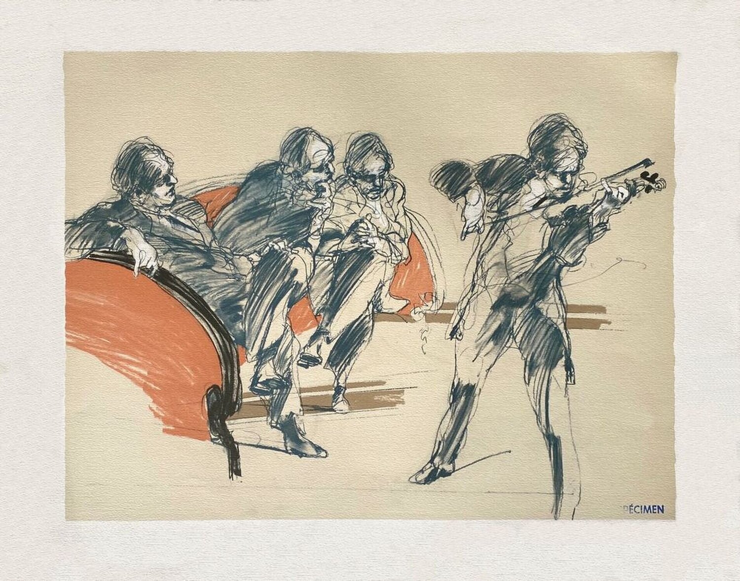 Le concours Claude Weisbuch Print for sale