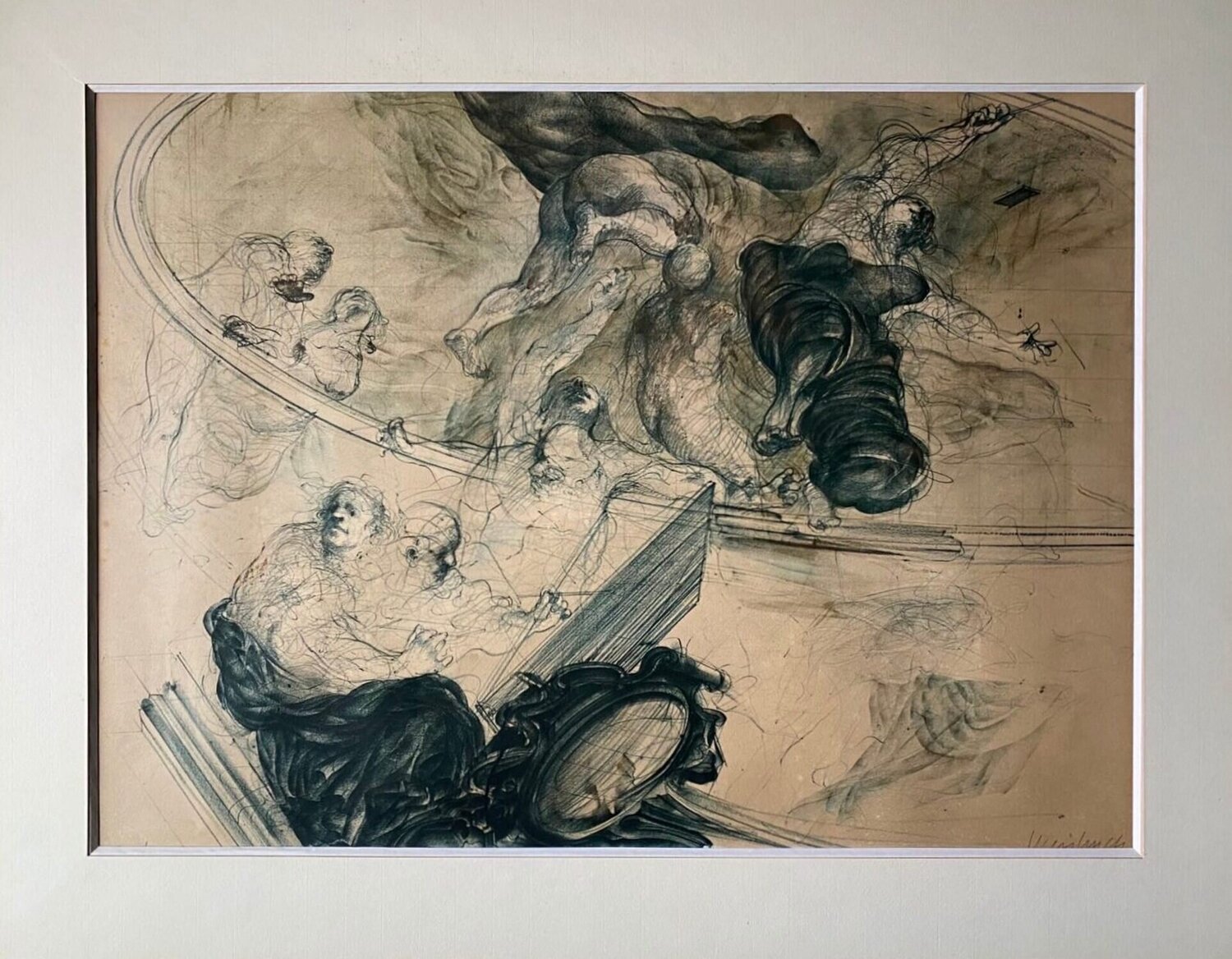 Hommage à Tiepolo Claude Weisbuch Stampa in vendita