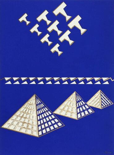 La découpe bleue III by NIVESE, Print for Sale on Singulart