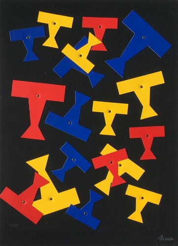 La découpe bleue I di NIVESE, Altri media in vendita su Singulart