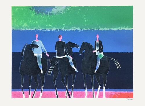 Le tiercé by Albert Zavarov, Print for Sale on Singulart