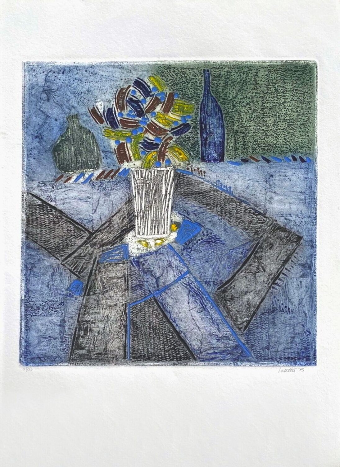 Bleuets et millepertuis Louis-Robert Bouché Stampa in vendita