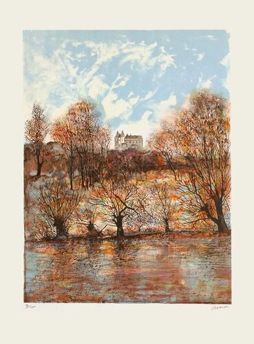 Château de Saumur par Antonio Rivera, Édition en vente sur Singulart