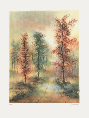 Los arboles rojos par Antonio Rivera, Édition en vente sur Singulart