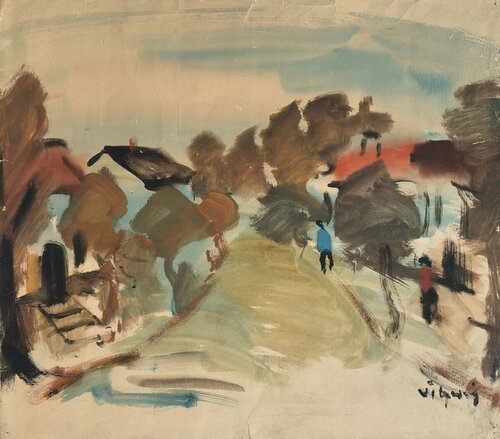 Paysage I di Sylvain Vigny, Pittura in vendita su Singulart