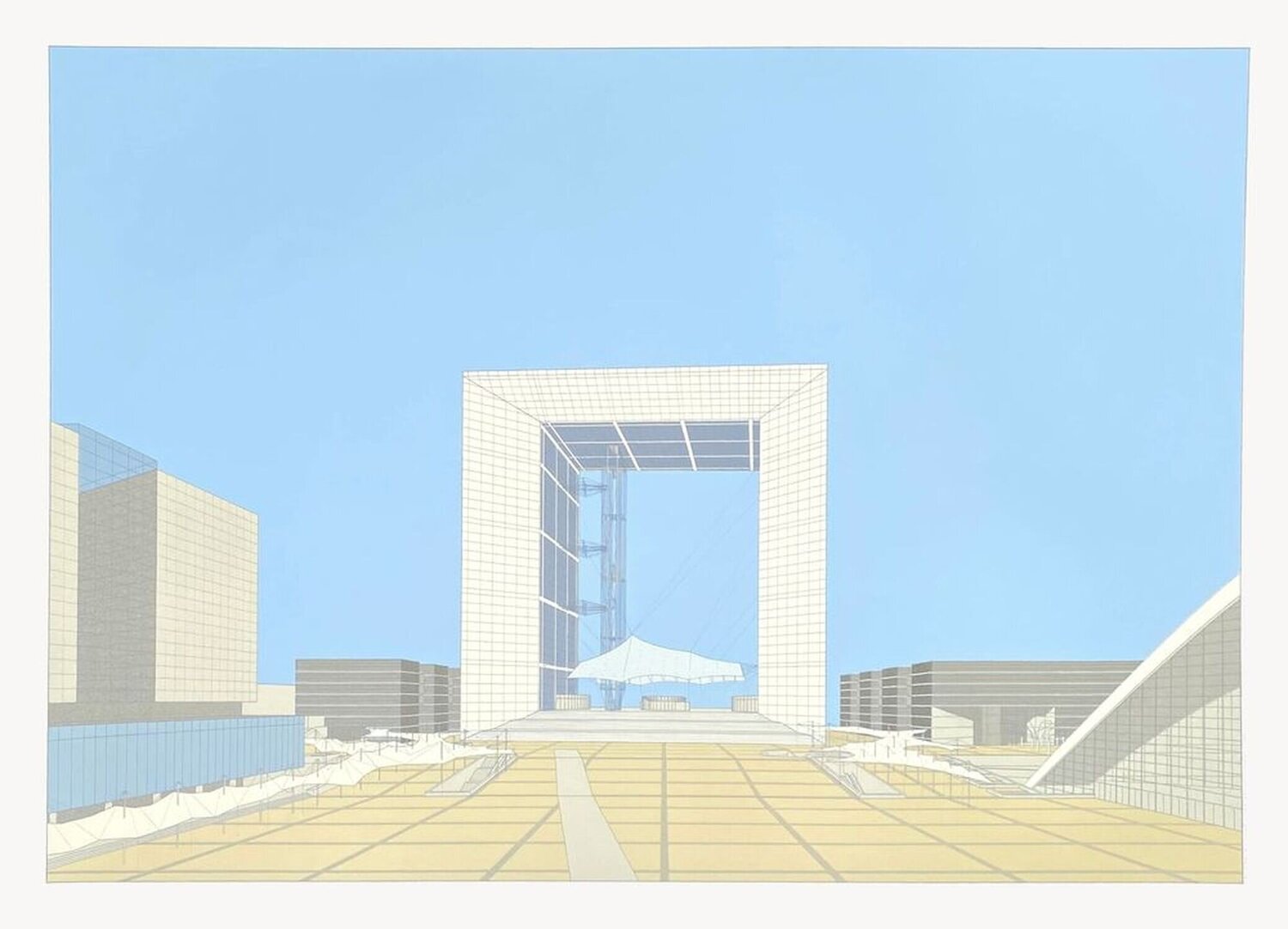 La Grande Arche II BOISSONNET & GUERIN Stampa in vendita