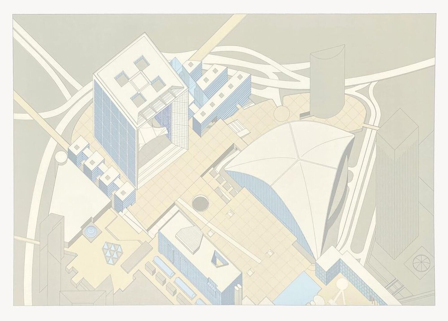 La Grande Arche III BOISSONNET & GUERIN Stampa in vendita