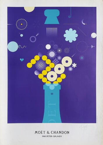 Moët & Chandon par Peter Grundy (signée) van COLLECTIF - PUBLICITE, Afdruk te koop op Singulart