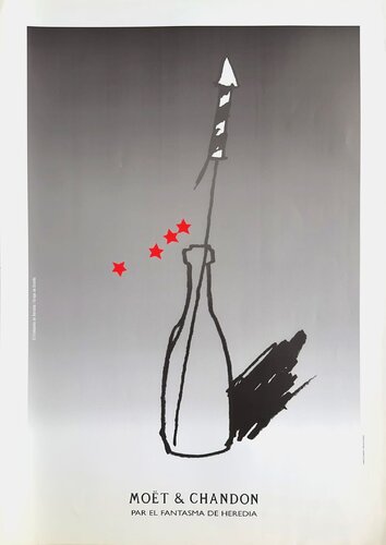 Moët & Chandon par El Fantasma de Heredia von COLLECTIF - PUBLICITE, Druck kaufen auf Singulart
