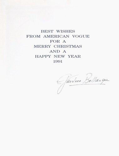 American Vogue - Best wishes from Gardner Bellanger von COLLECTIF - PUBLICITE, Druck kaufen auf Singulart