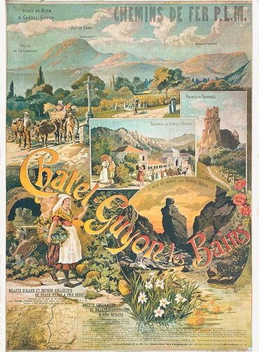 Wagons-lits - PLM Chatel-Guyon les Bains d'après TANCONVILLE von COLLECTIF - PUBLICITE, Druck kaufen auf Singulart