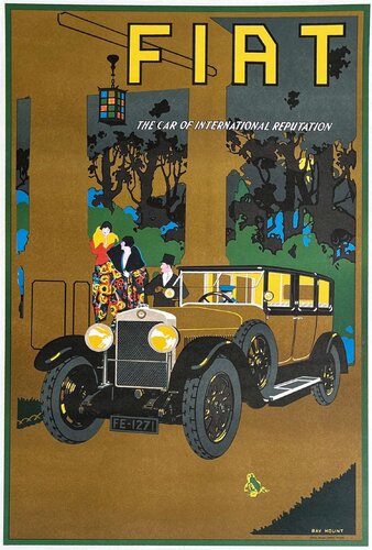 Fiat par Ray Mount (1922) von COLLECTIF - PUBLICITE, Druck kaufen auf Singulart