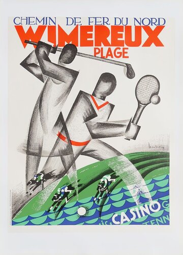 Wimereux-Plage par Léon Dupin von COLLECTIF - PUBLICITE, Druck kaufen auf Singulart