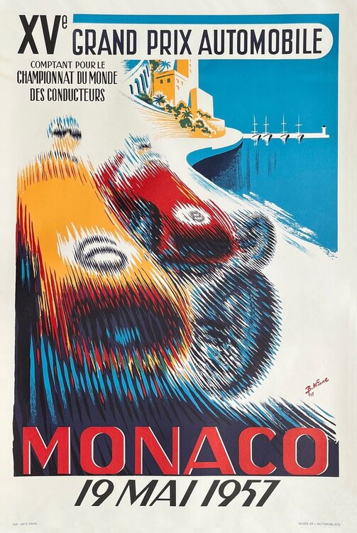 Monaco 1957 Grand Prix automobile par Bernard Minne COLLECTIF - PUBLICITE