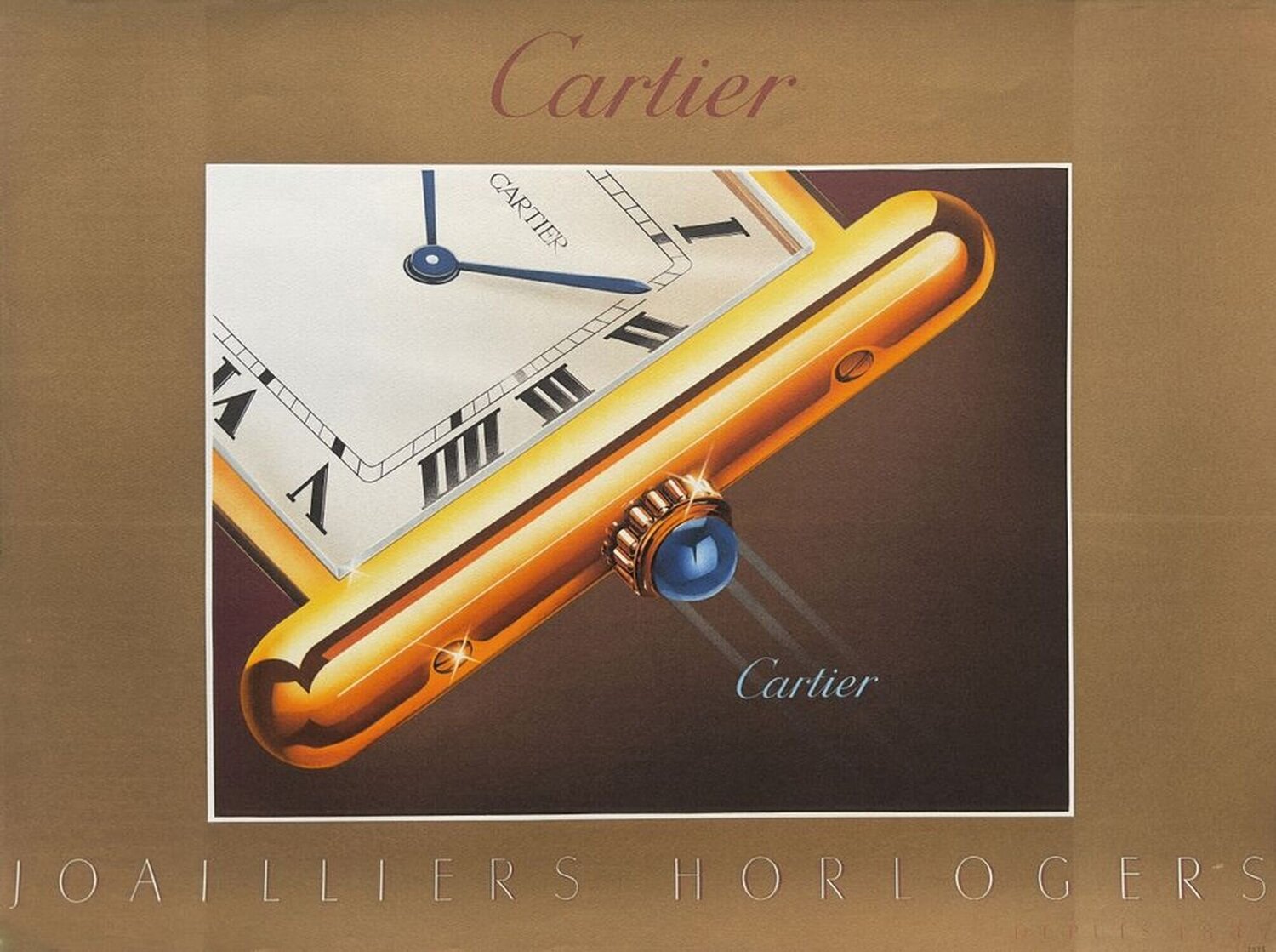 Cartier - Joailliers Horlogers COLLECTIF - PUBLICITE Druck zu verkaufen
