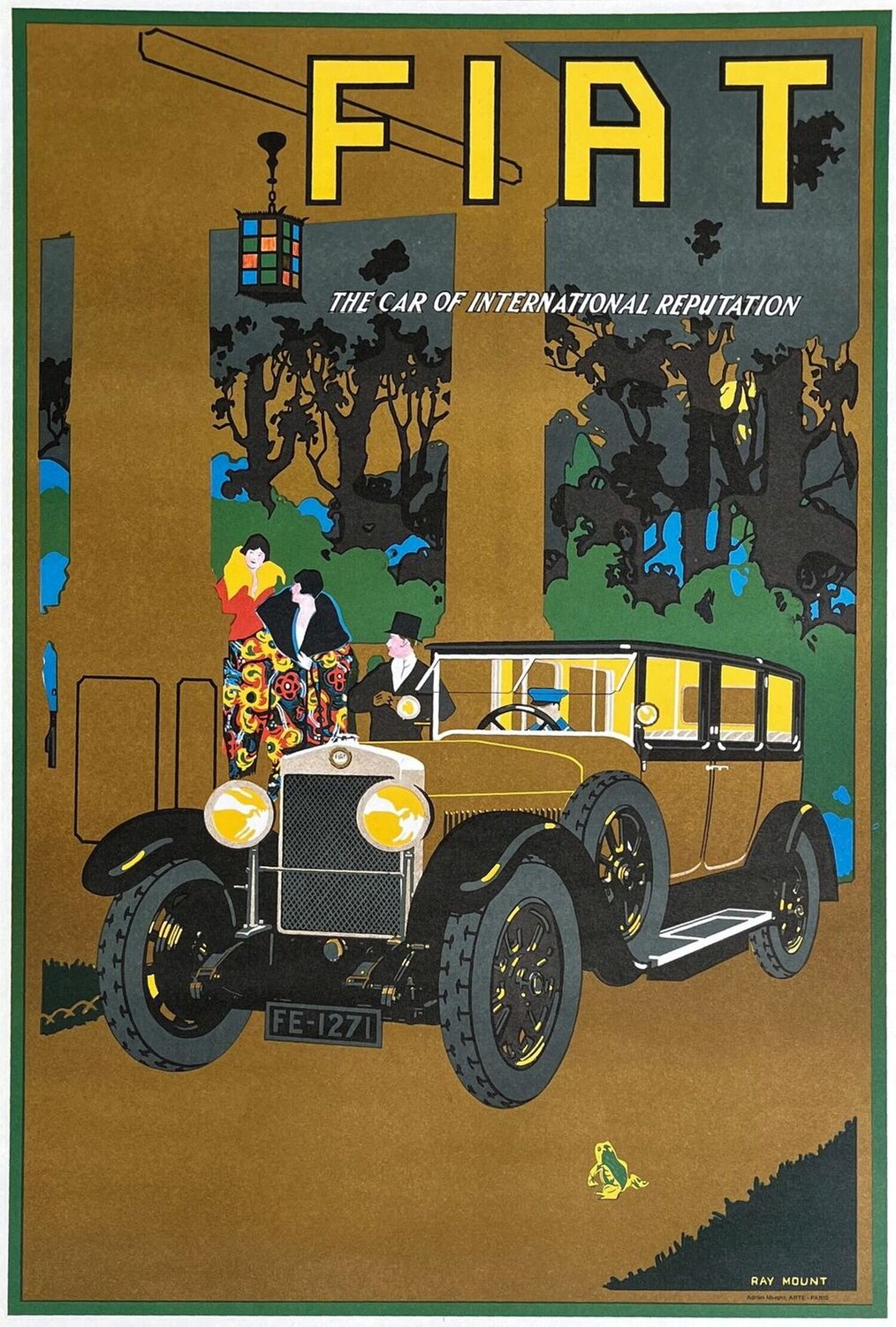 Fiat par Ray Mount (1922) COLLECTIF - PUBLICITE Druck zu verkaufen