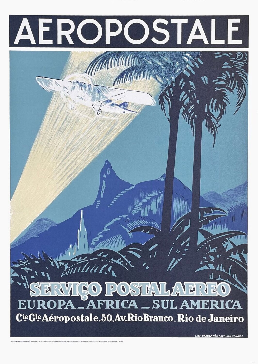 Aeropostale - serviço postal aereo COLLECTIF - PUBLICITE Druck zu verkaufen