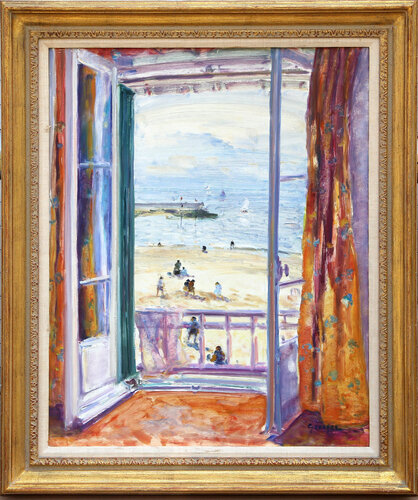 Blick aufs Meer van Gaston Sébire, Schilderij te koop op Singulart