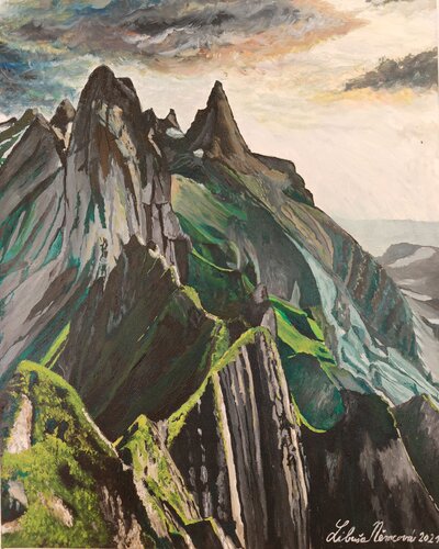 Dolomite Masive von Libuša Němcová, Malerei kaufen auf Singulart