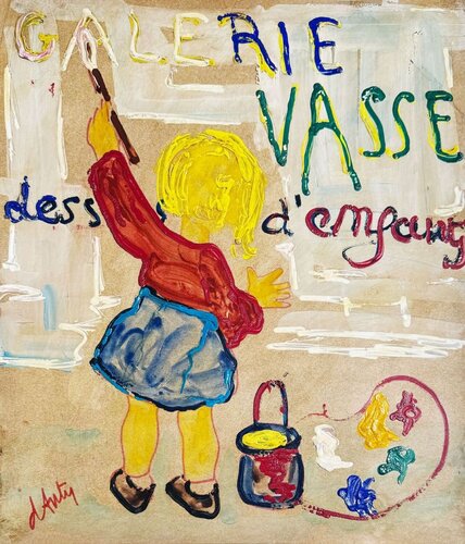 Galerie Vasse - jeux d'enfants by Henry Maurice D'Anty, Work on Paper for Sale on Singulart