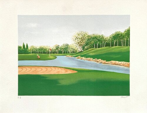 Le golf II von Jean-Louis Honnet, Druck kaufen auf Singulart