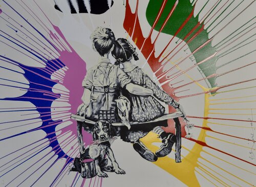 Work Well Together von Mr. Brainwash, Werk auf Papier kaufen auf Singulart