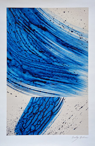 Mal Bleu n°02 van Carolyn Mortier, Schilderij te koop op Singulart