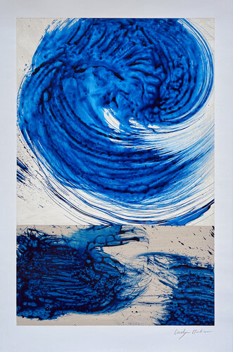 Mal Bleu n°05 by Carolyn Mortier, Painting for Sale on Singulart