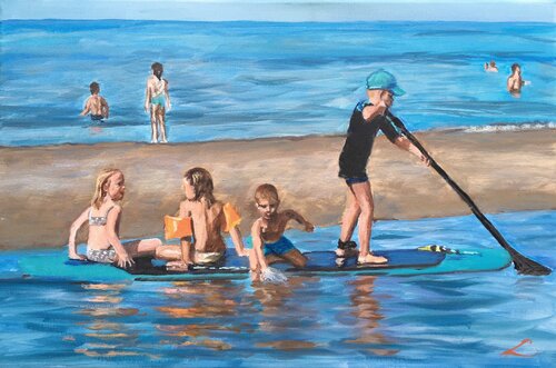 Low tide scene von Elena Sokolova, Malerei kaufen auf Singulart
